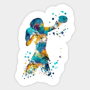 Woman boxer Sticker